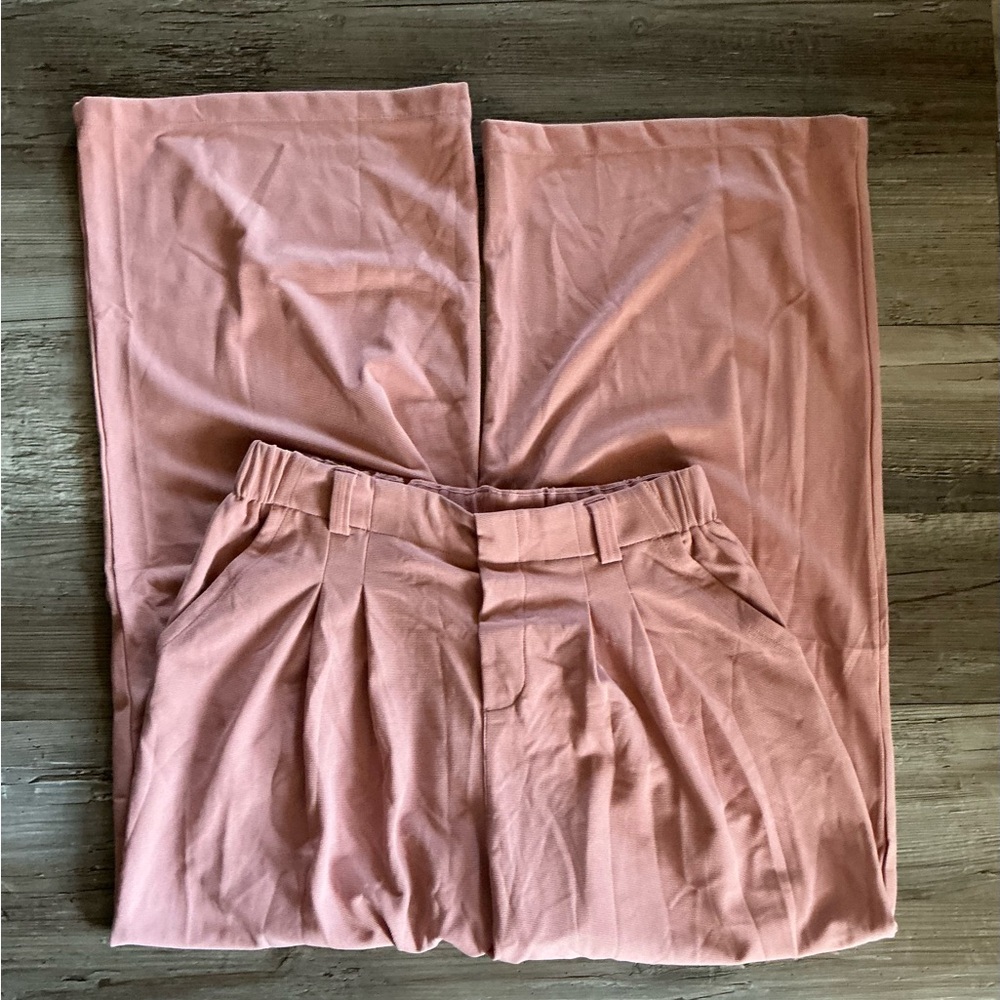 Halara pink wide leg pants